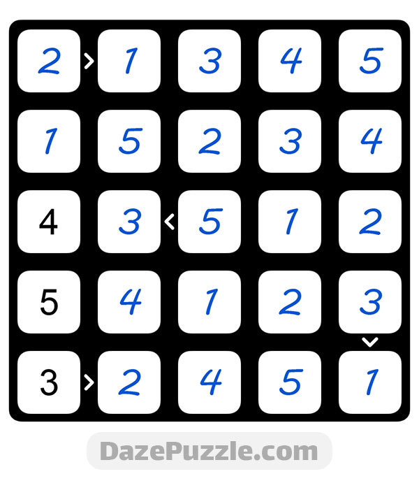Puzzle Page Futoshiki September 24 2024 Answers