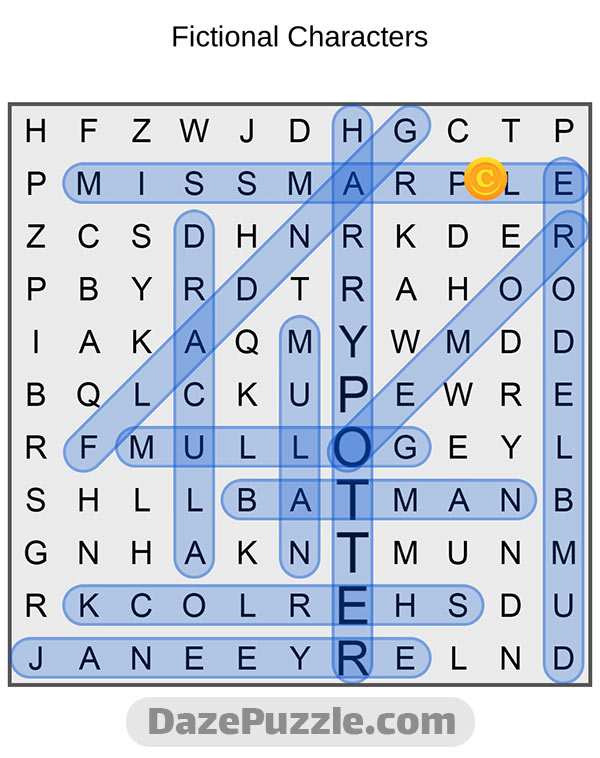 puzzle page word search 13 september 2024 answer