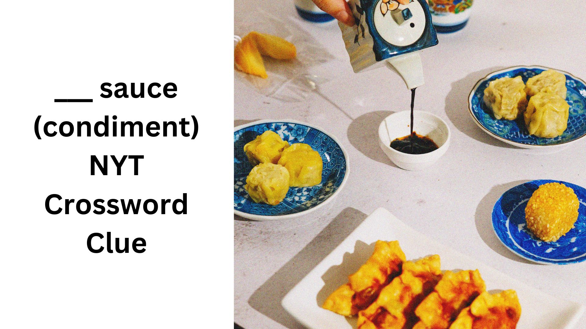 ___ sauce (condiment) NYT Crossword Clue
