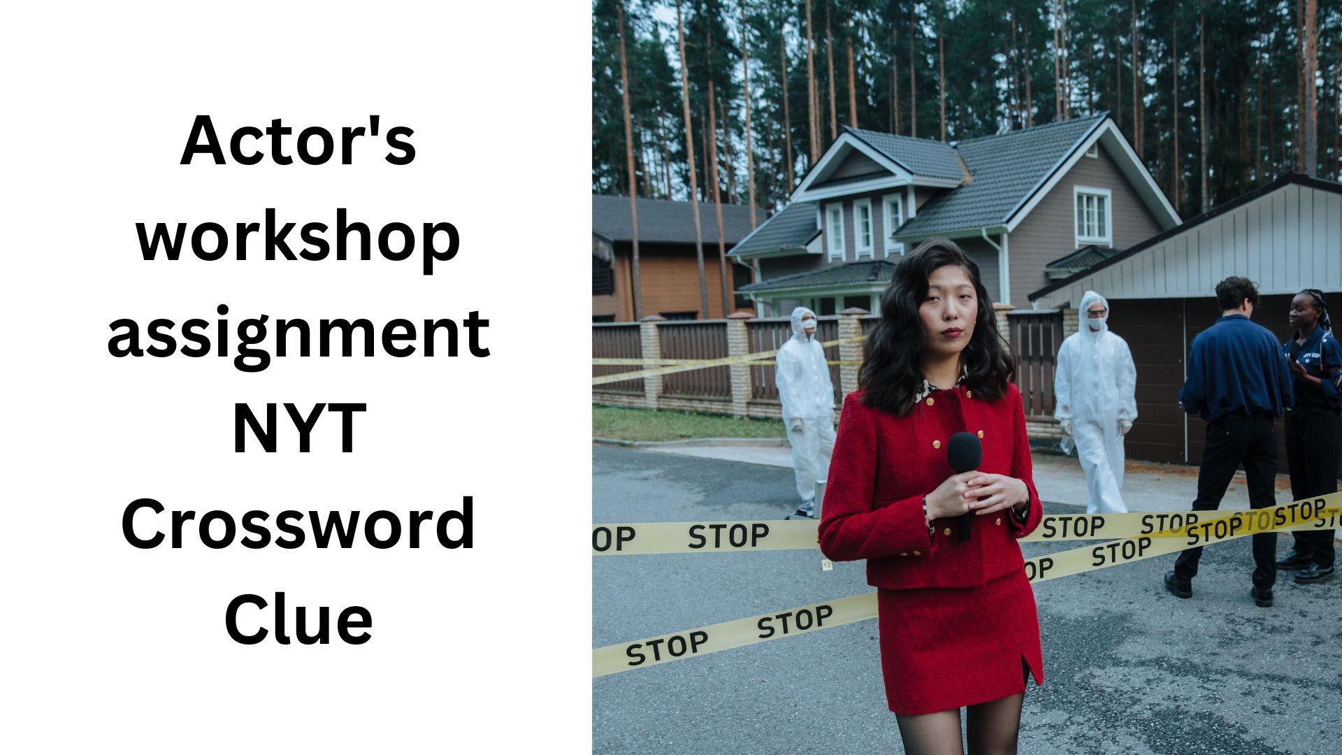 Actor's workshop assignment NYT Crossword Clue