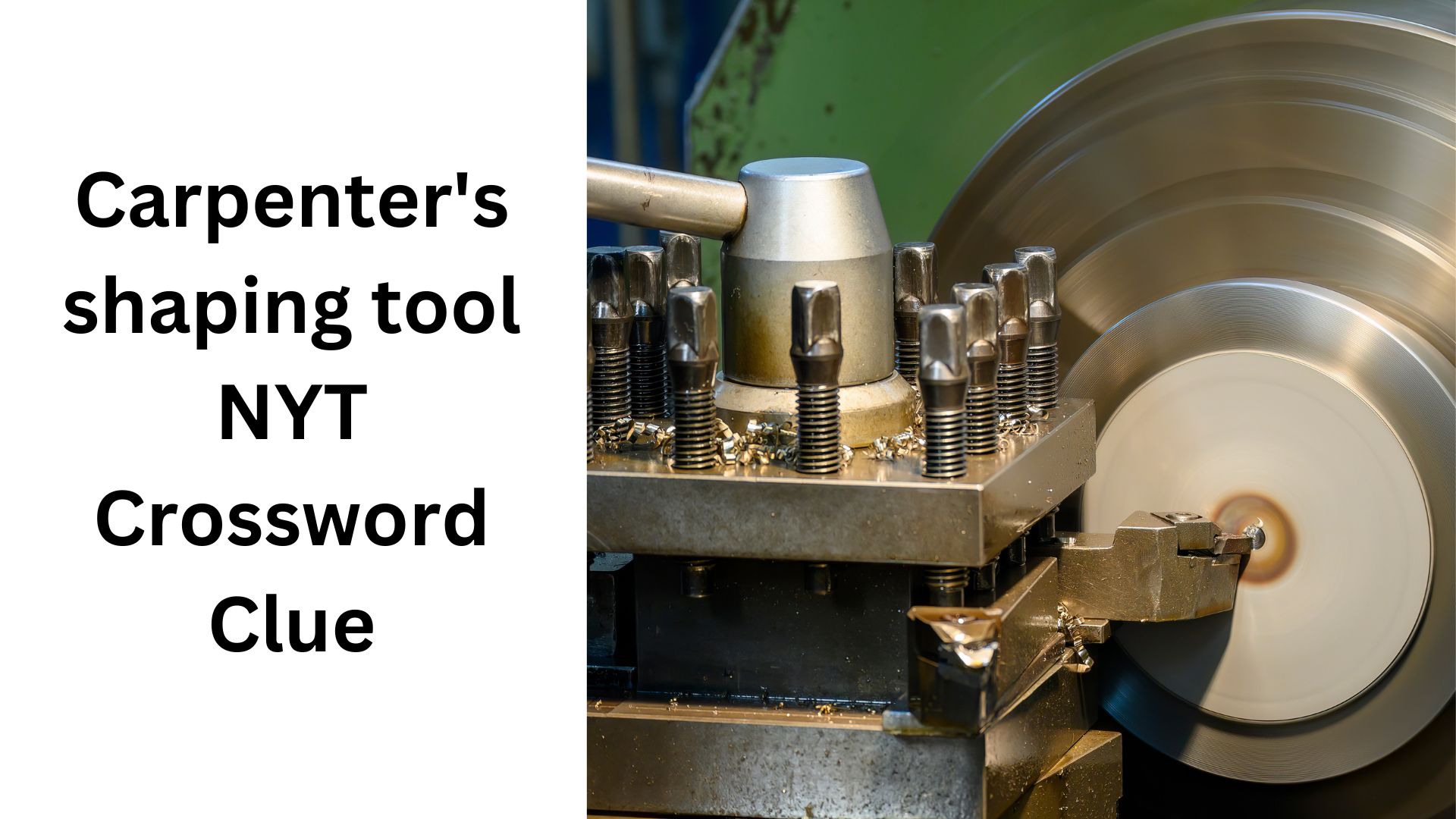 Carpenter's shaping tool NYT Crossword Clue