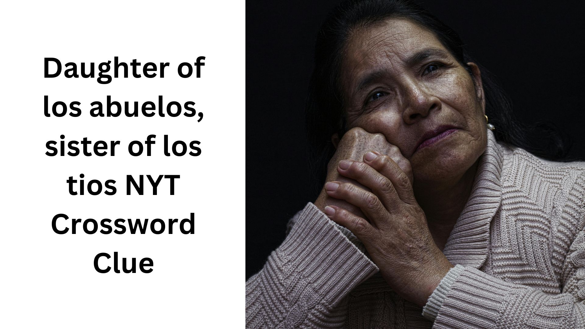 Daughter of los abuelos, sister of los tios NYT Crossword Clue