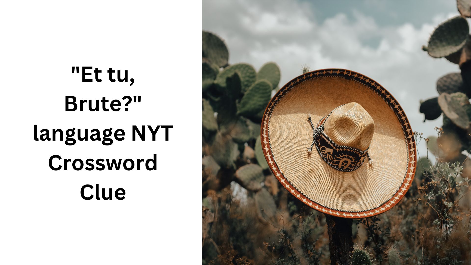 "Et tu, Brute?" language NYT Crossword Clue