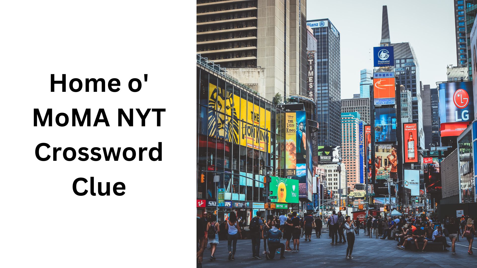 Home o' MoMA NYT Crossword Clue