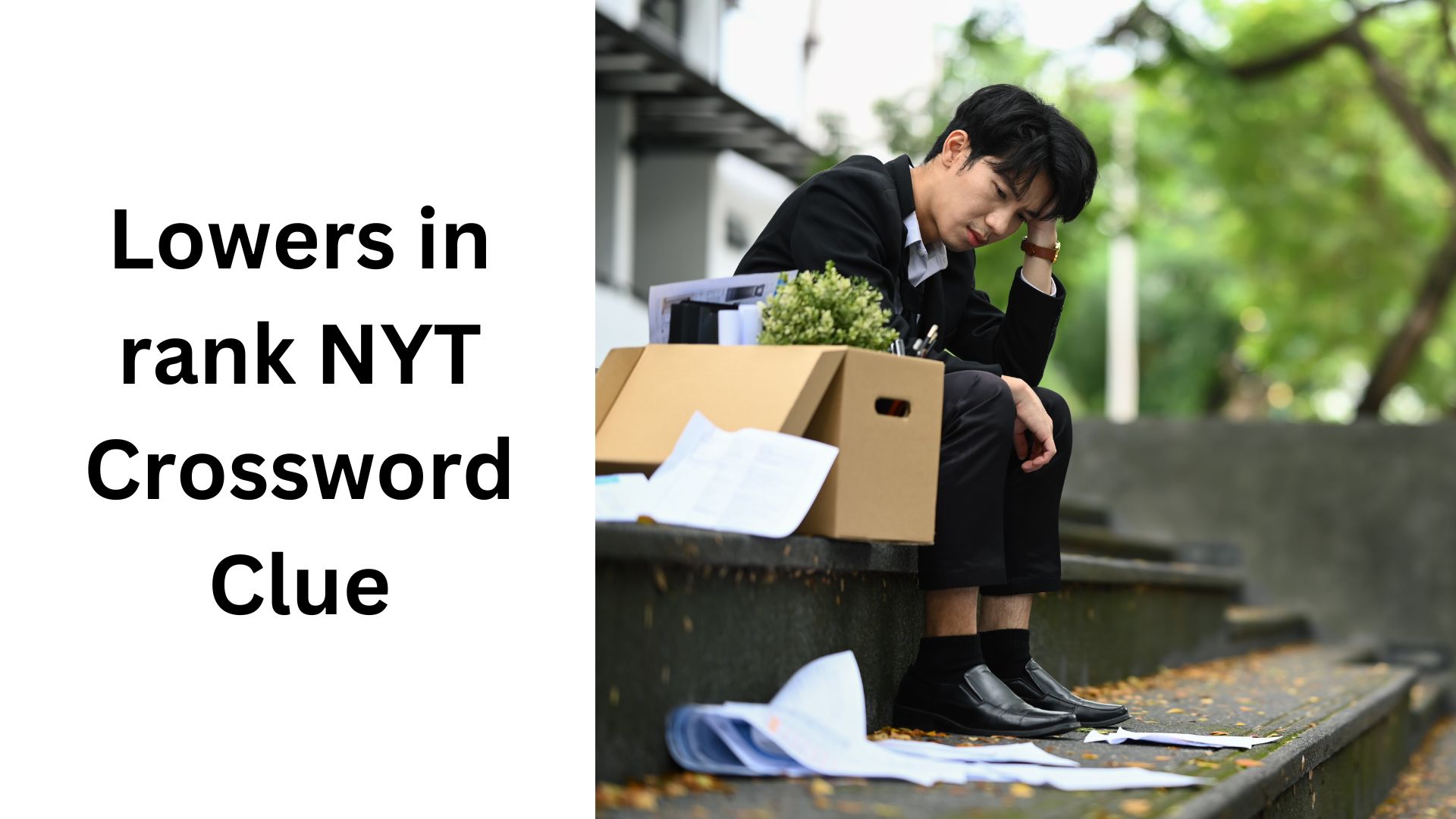 Lowers in rank NYT Crossword Clue