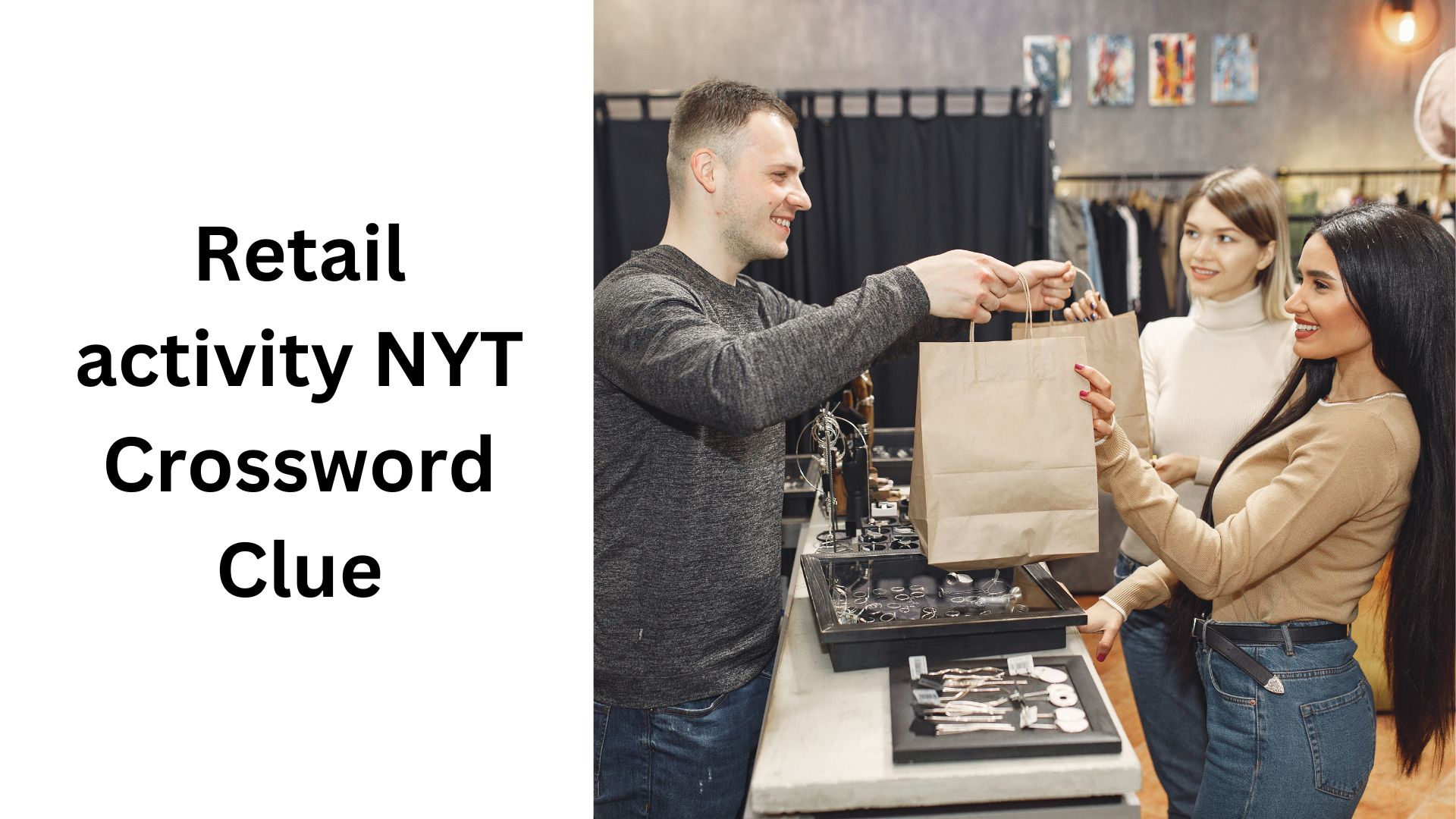 Retail activity NYT Crossword Clue