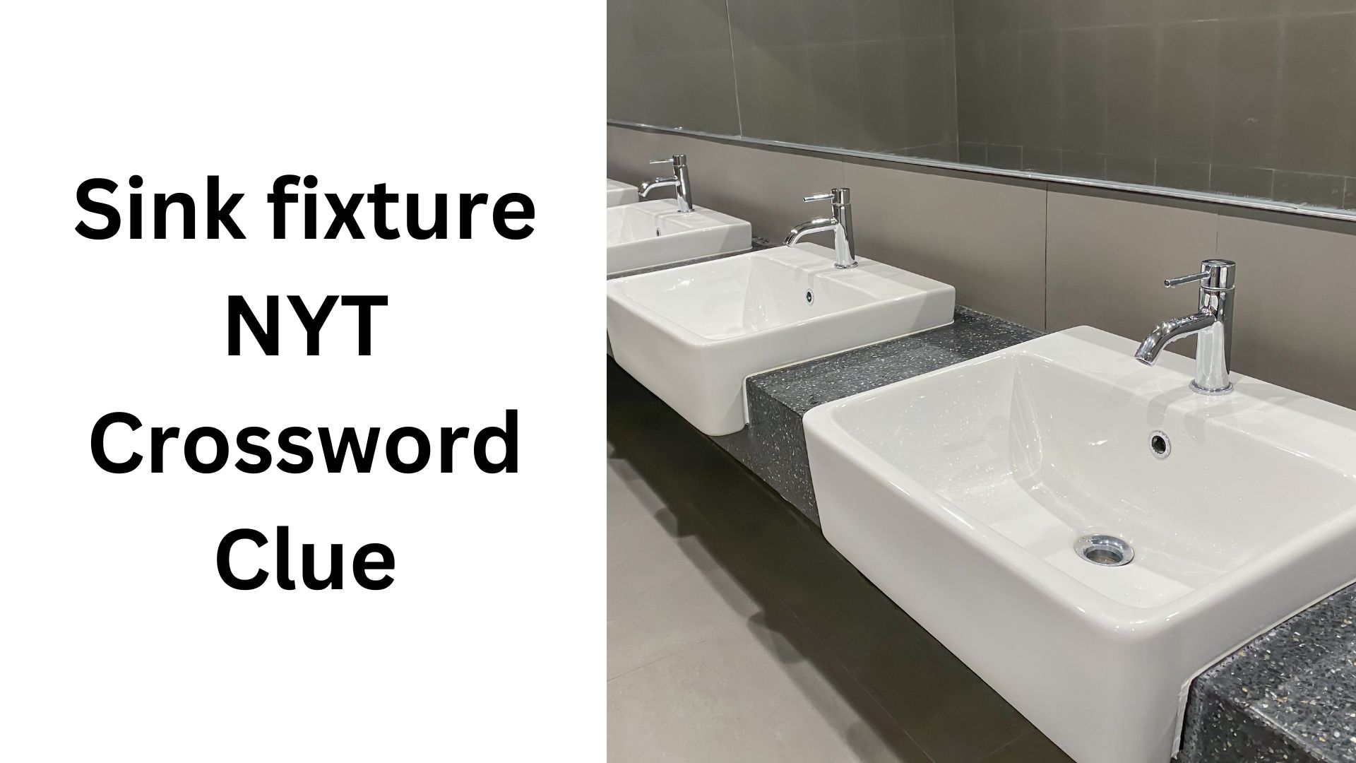 Sink fixture NYT Crossword Clue