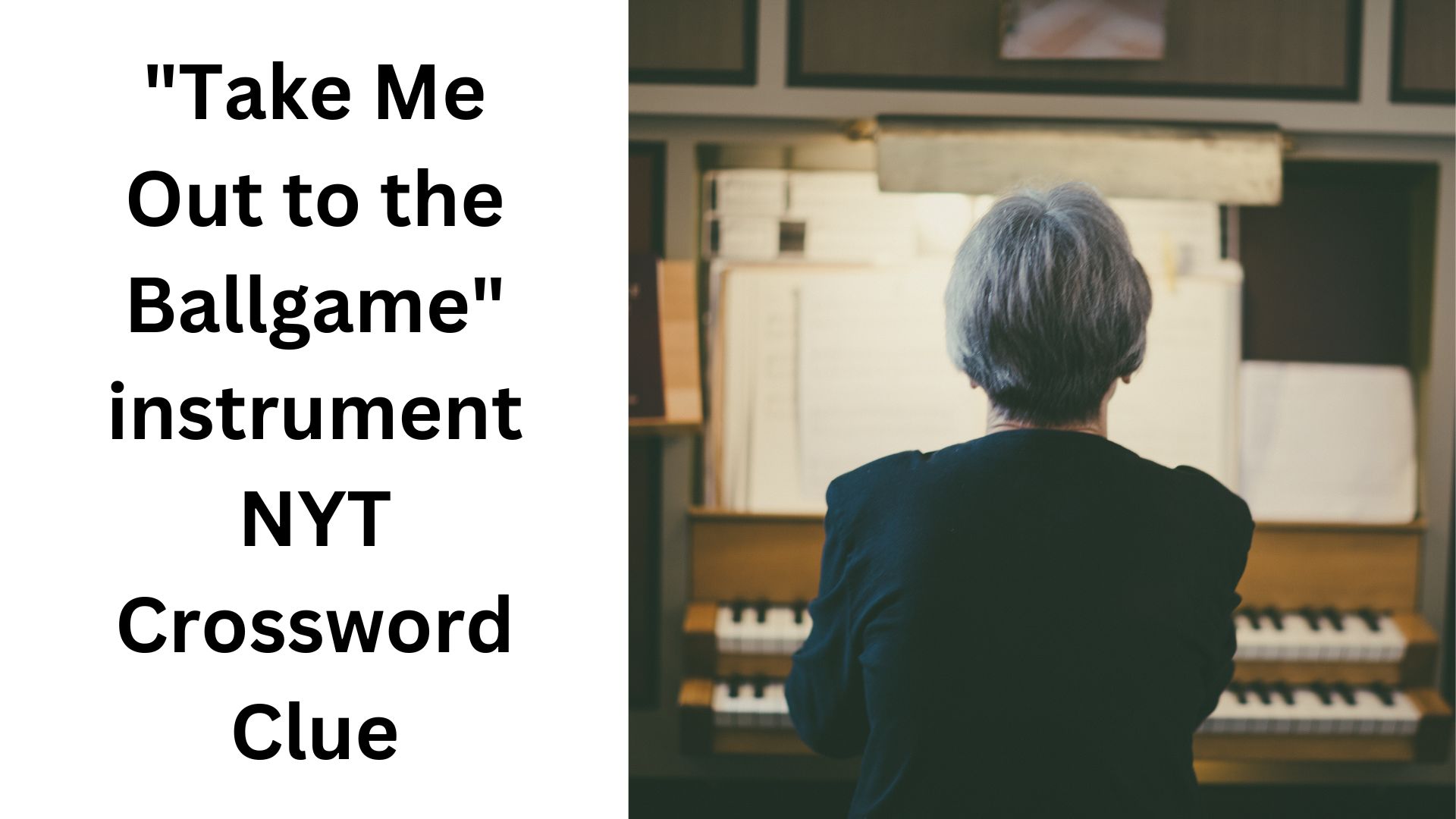 "Take Me Out to the Ballgame" instrument NYT Crossword Clue