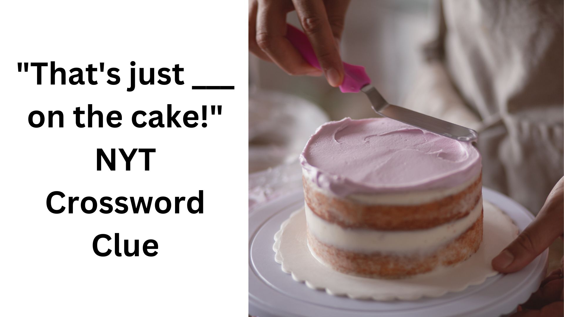 "That's just ___ on the cake!" NYT Crossword Clue