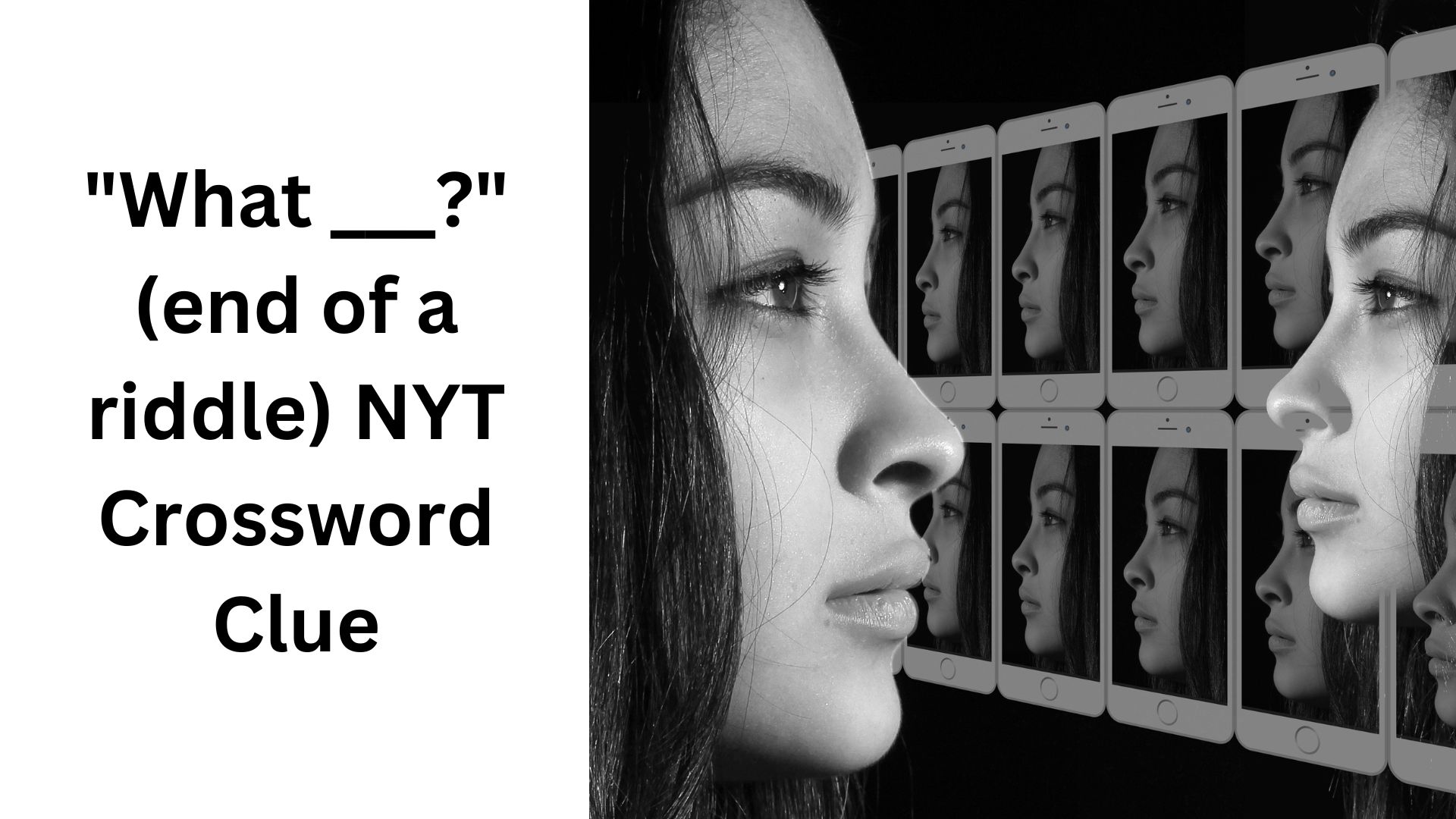 "What ___?" (end of a riddle) NYT Crossword Clue