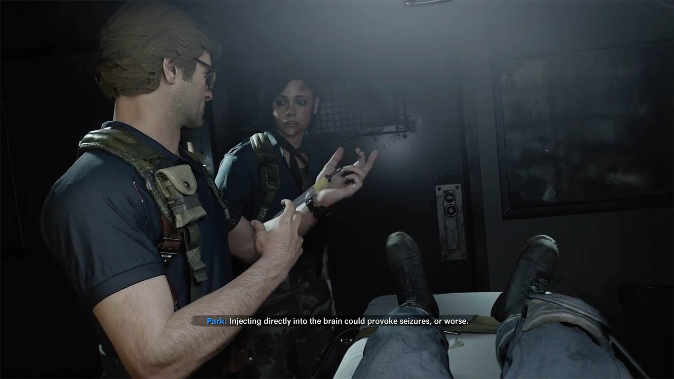 Adler injecting Bell
