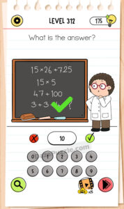 brain test all star level 312 answers