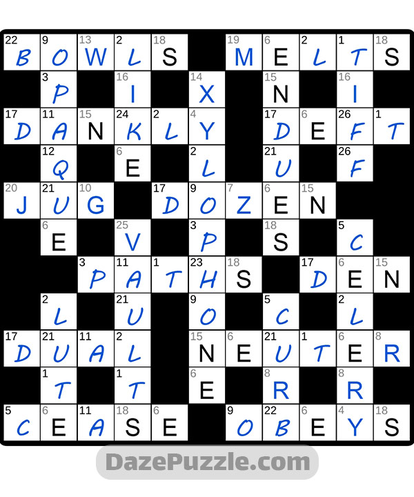 puzzle page codeword 6 october 2024 answer