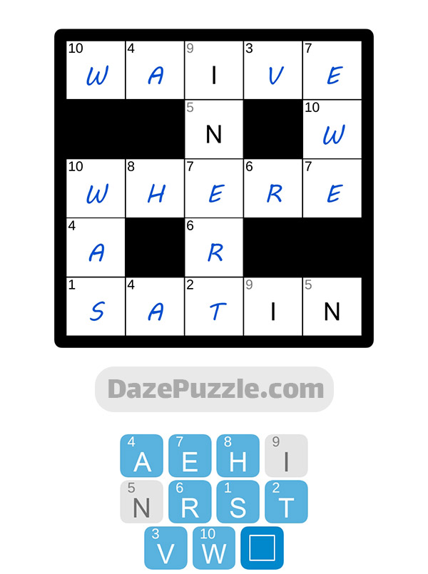 puzzle page codeword 9 october 2024 answer