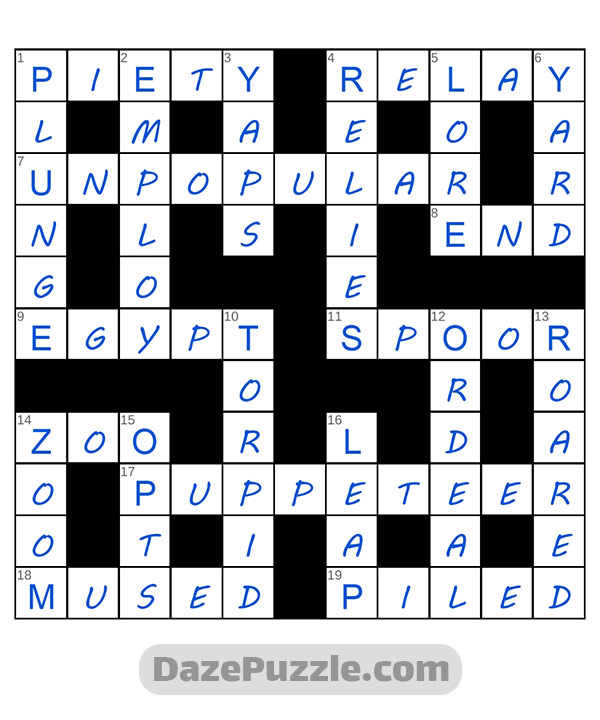 puzzle page crossword 1 november 2024 answer