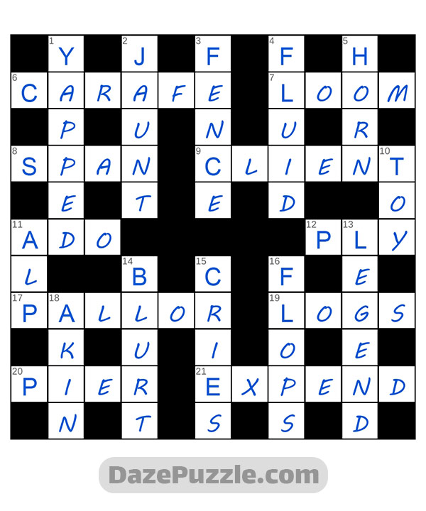puzzle page crossword 22 october 2024 answer