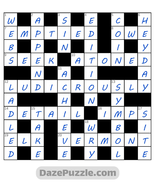 puzzle page crossword 28 october 2024 answer