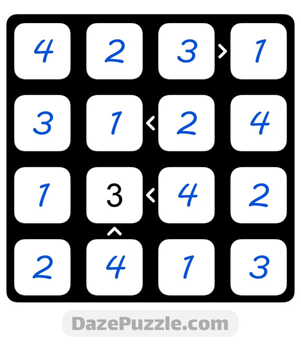 puzzle page futoshiki 8 october 2024 answer