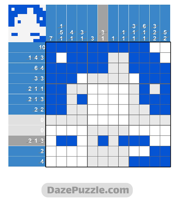 puzzle page picture cross 13 october 2024 answer