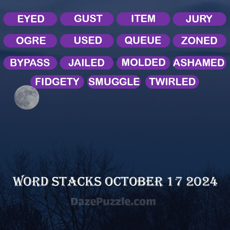 Word Stacks October 17 2024 Daily Puzzle Answer