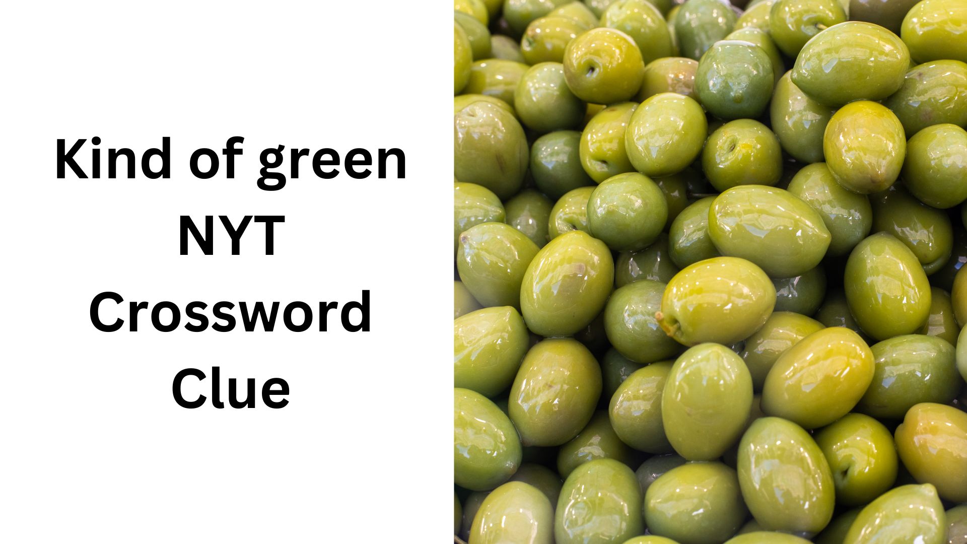 Kind of green NYT Crossword Clue