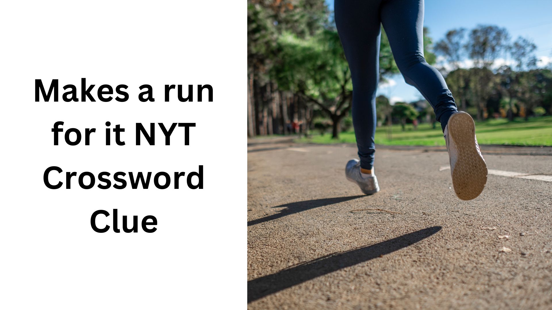 Makes a run for it NYT Crossword Clue