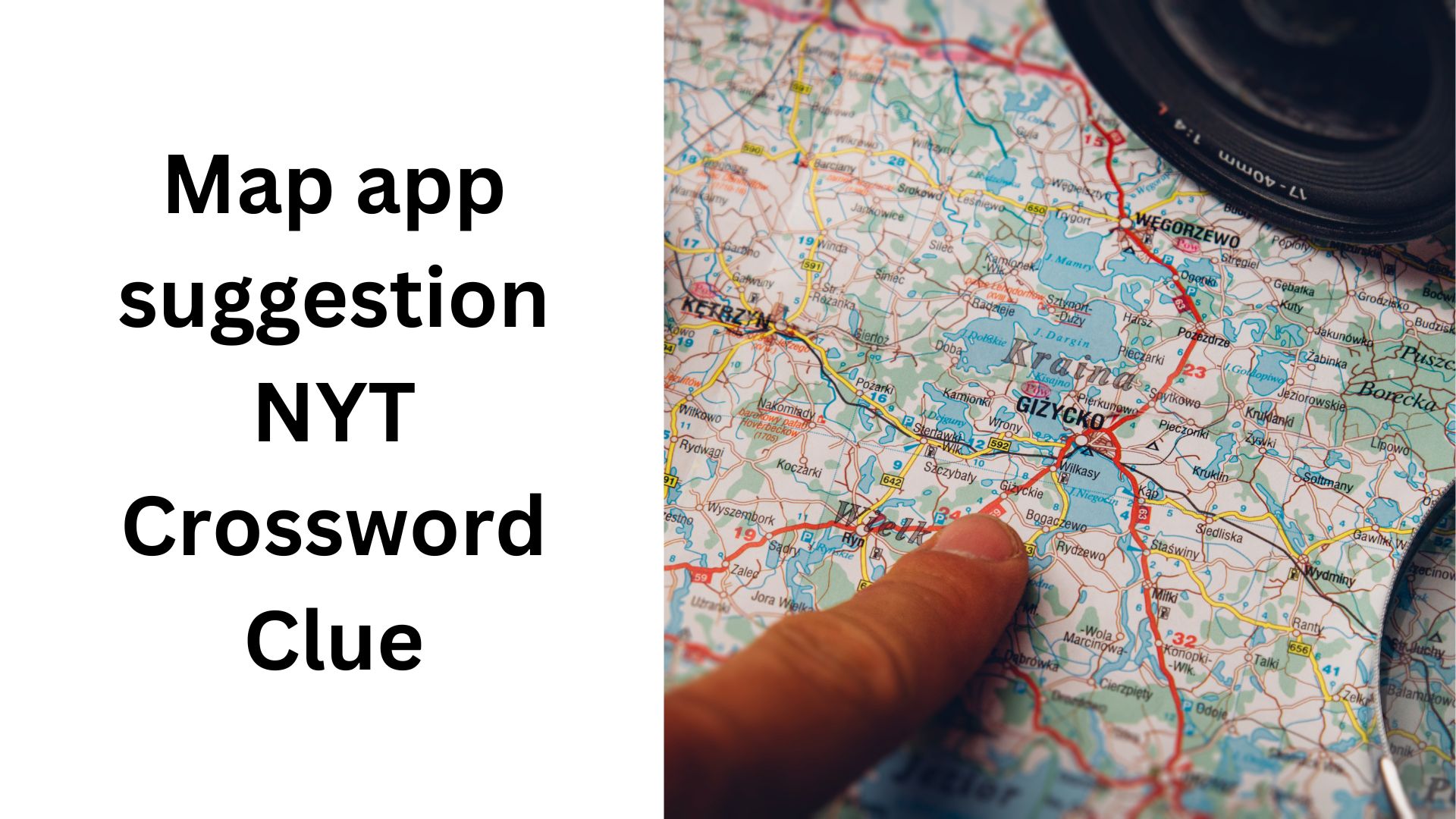 Map app suggestion NYT Crossword Clue
