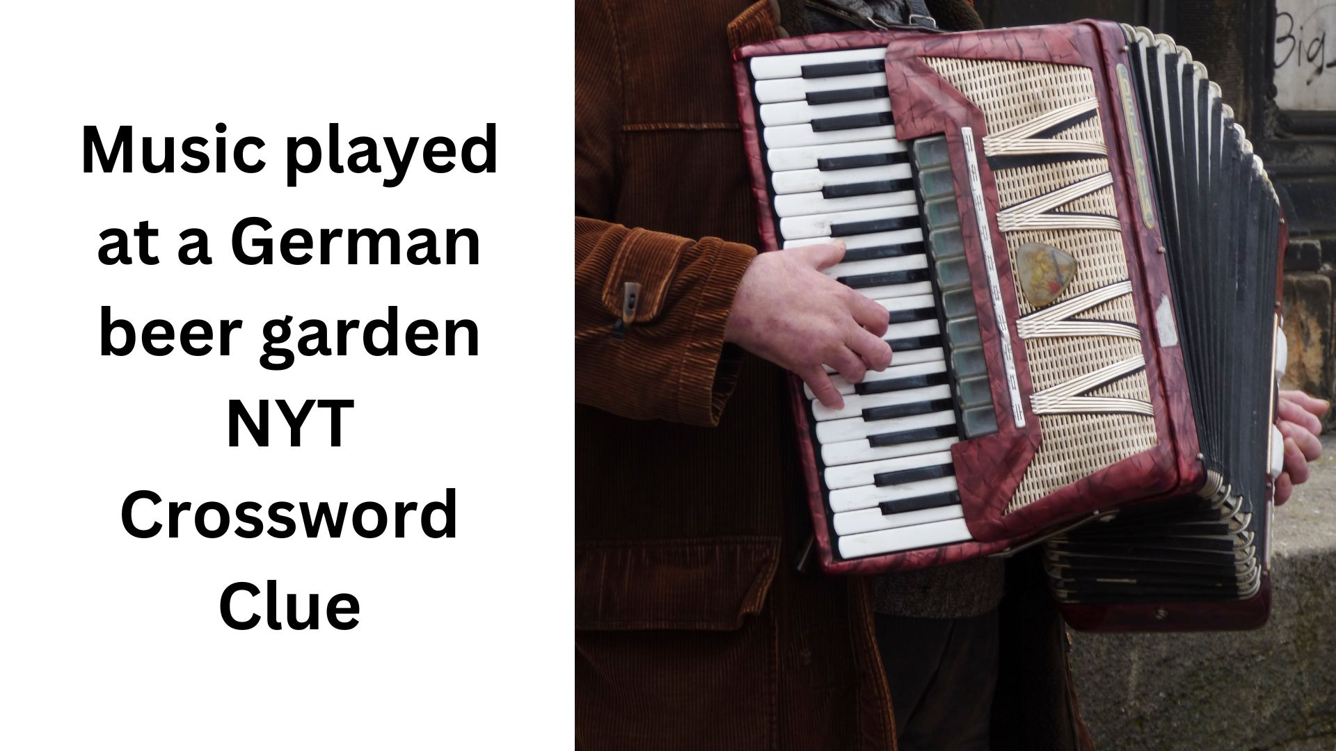 Music played at a German beer garden  NYT Crossword Clue