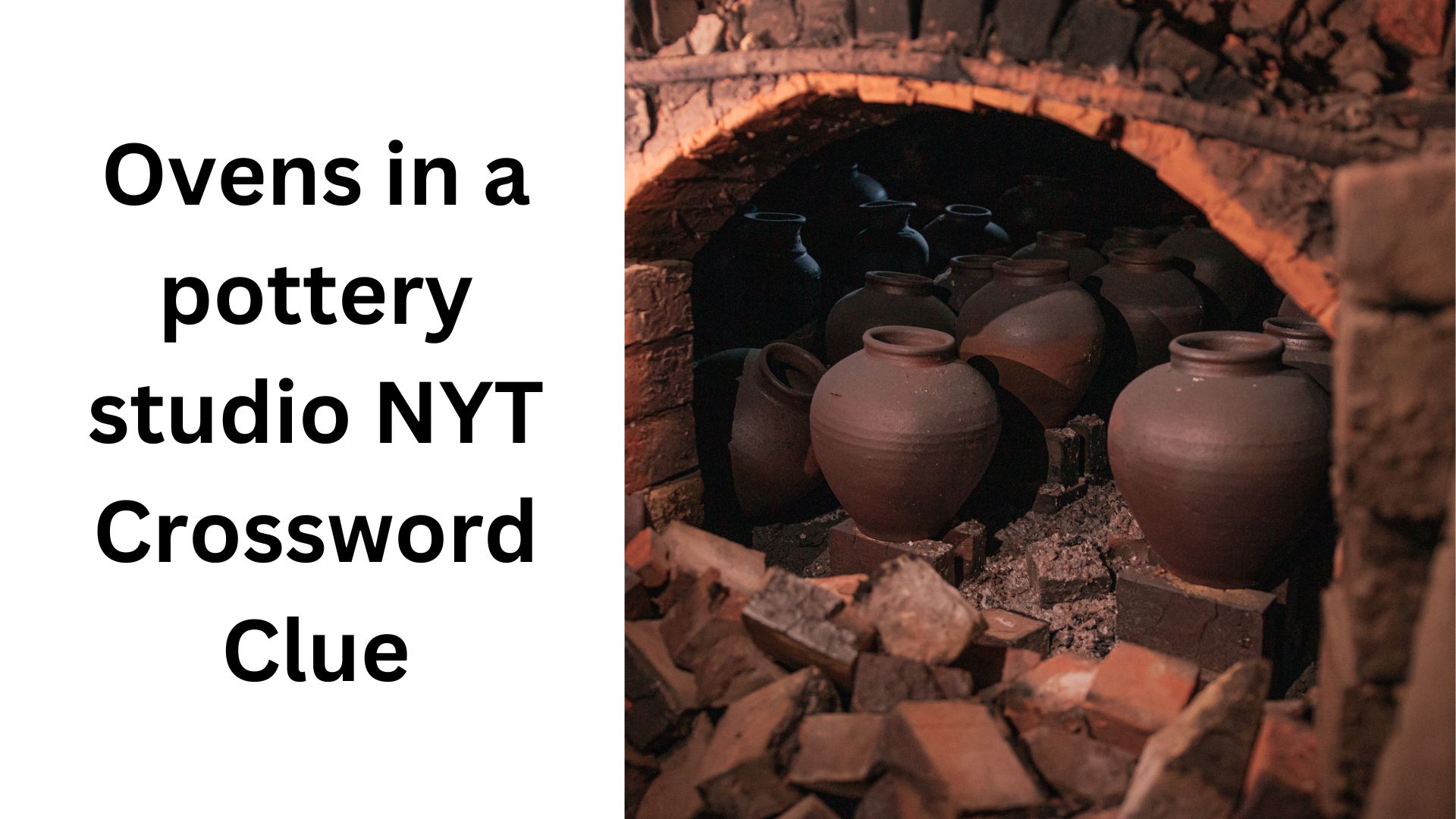 Ovens in a pottery studio NYT Crossword Clue