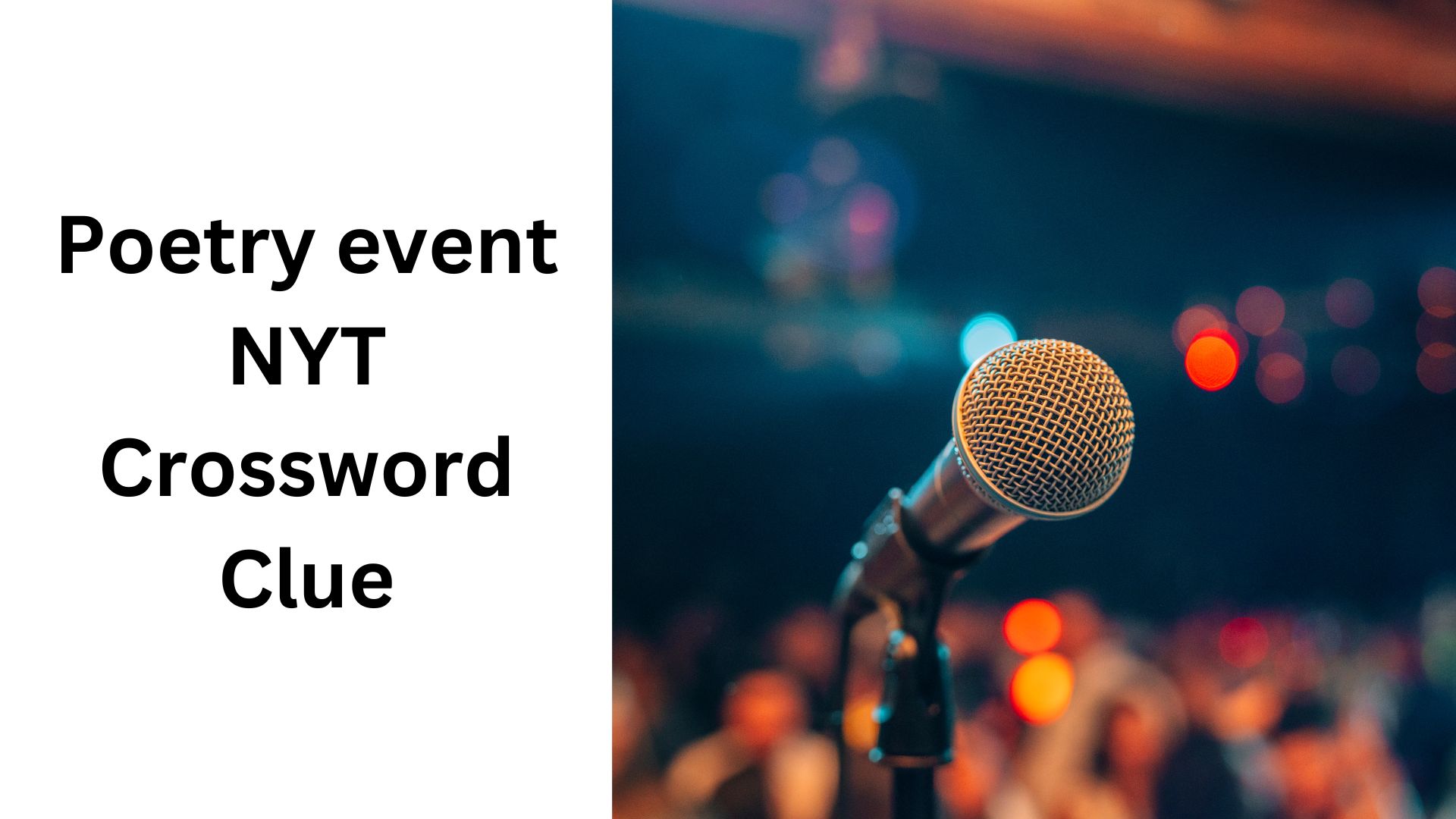 Poetry event NYT Crossword Clue