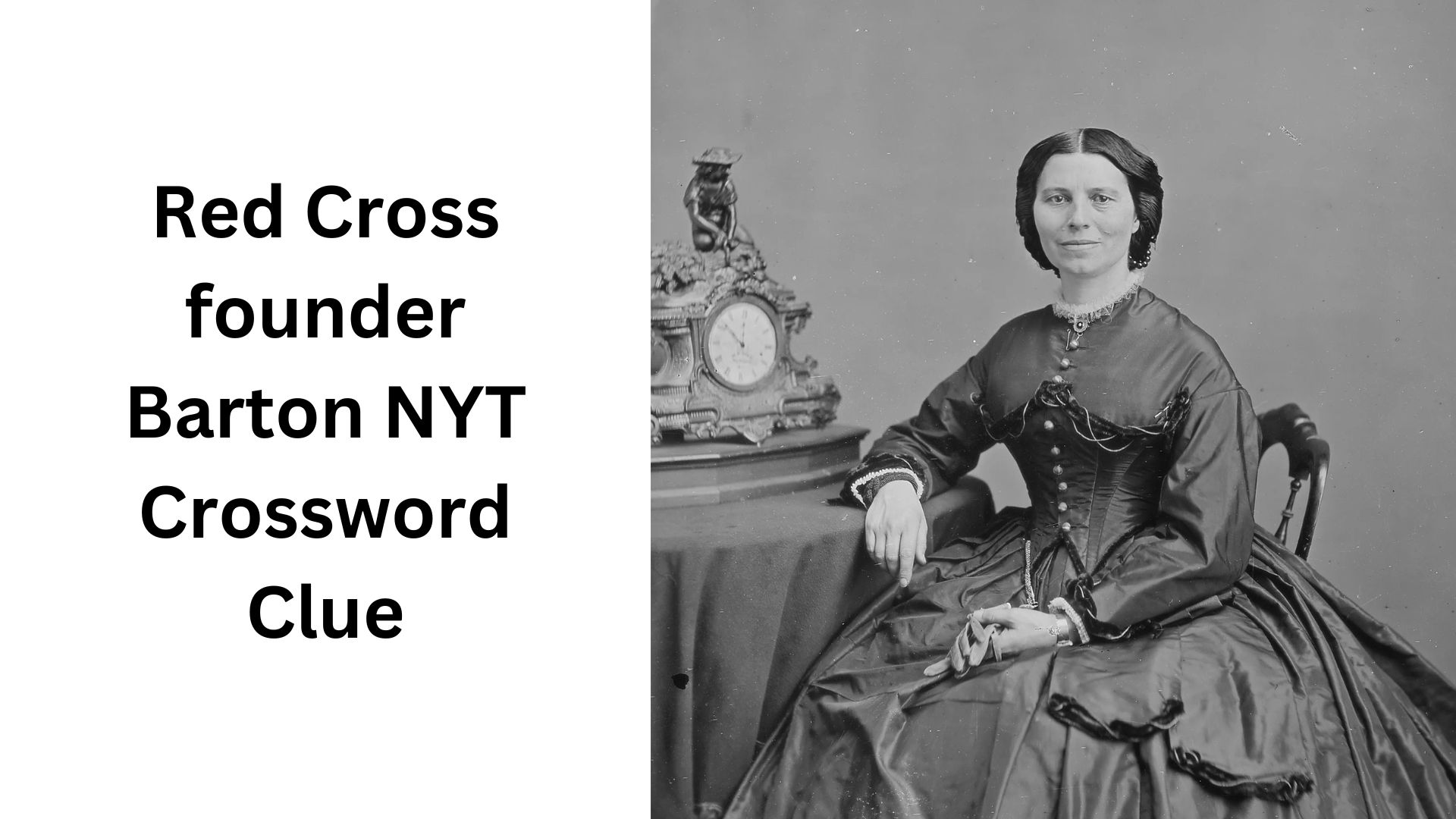 Red Cross founder Barton NYT Crossword Clue