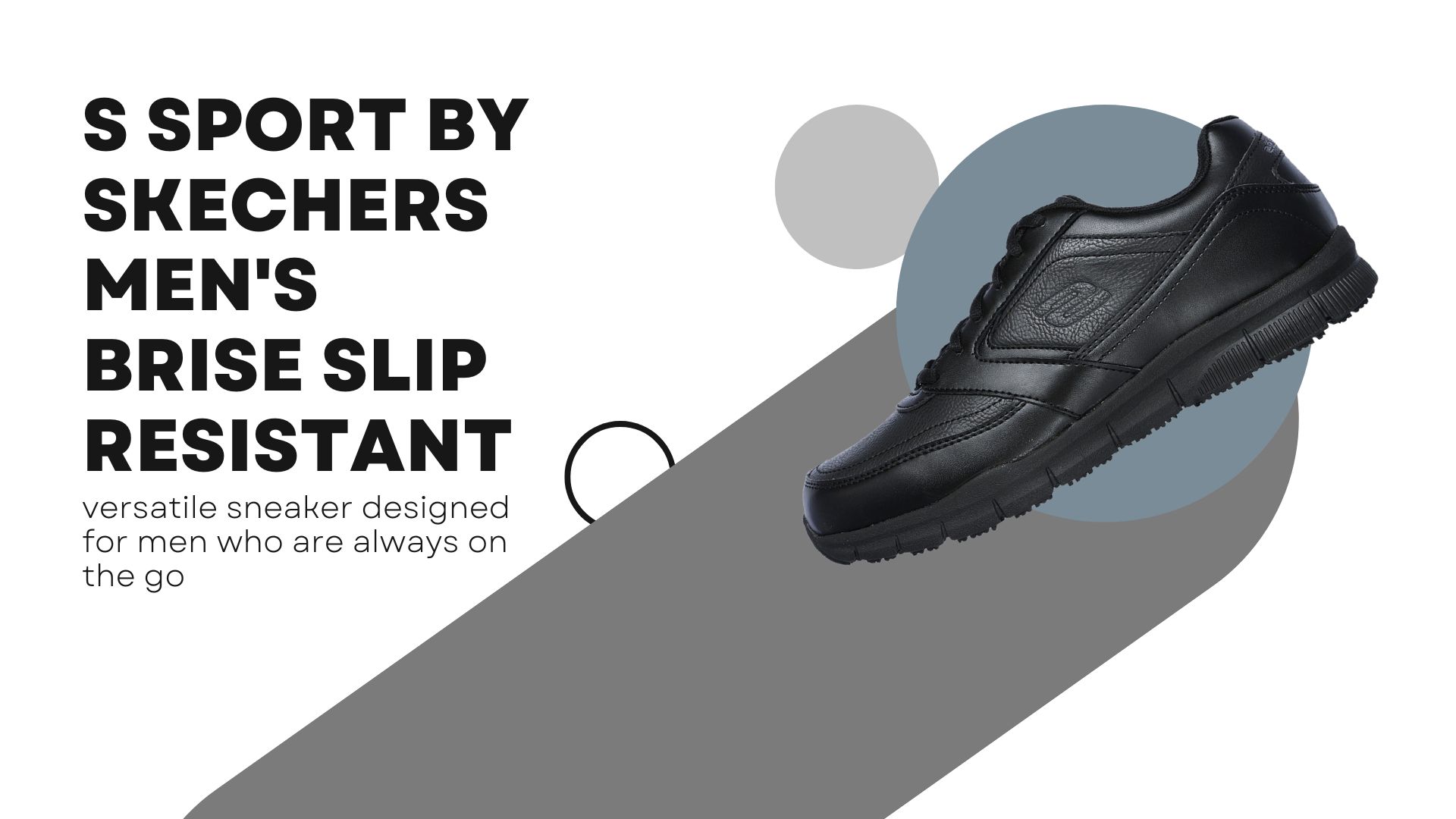 S Sport By Skechers Men's Brise Slip Resistant Sneakers