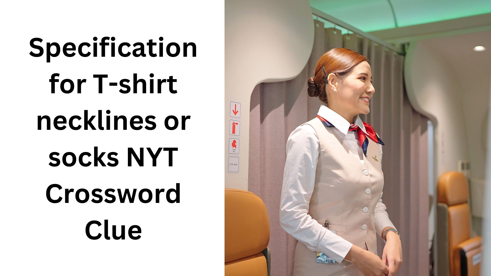 Specification for T-shirt necklines or socks NYT Crossword Clue