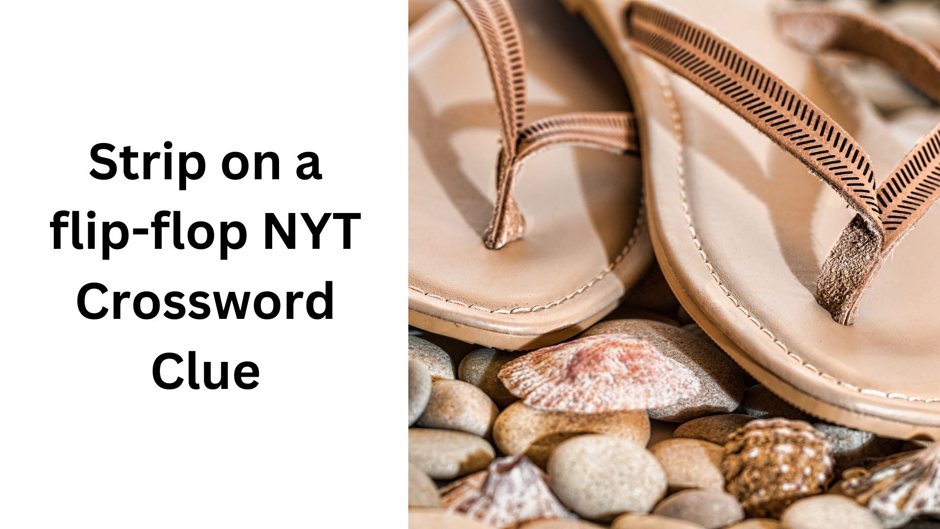 Strip on a flip-flop NYT Crossword Clue