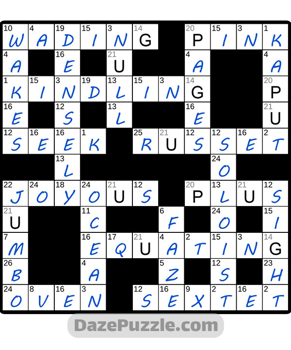 puzzle page codeword 17 november 2024 answer