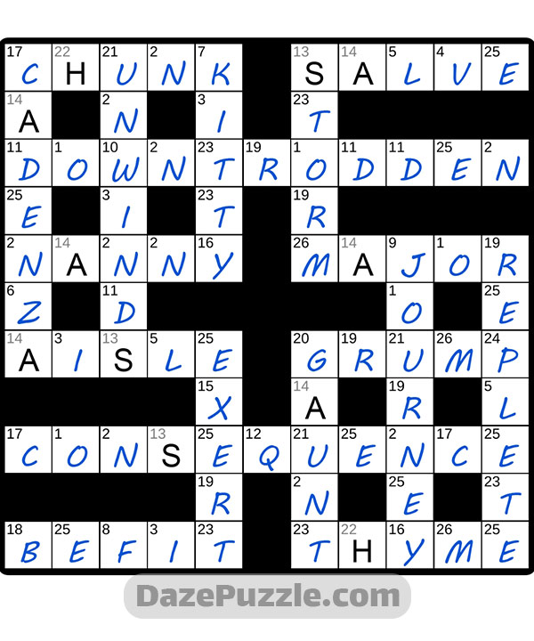 puzzle page codeword 3 november 2024 answer