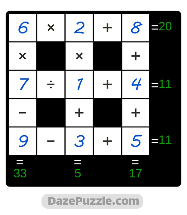 puzzle page cross sum 10 november 2024 answer