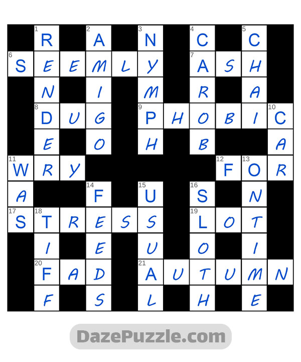 puzzle page crossword 11 november 2024 answer