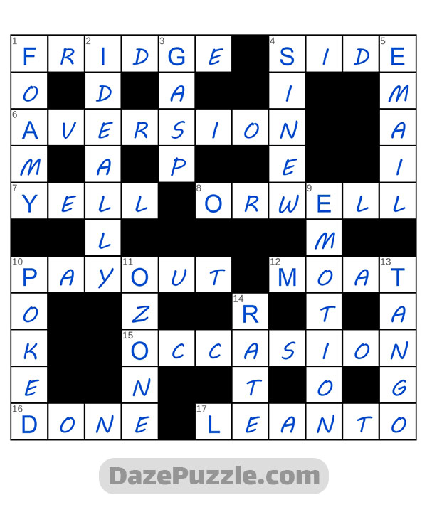 puzzle page crossword 22 november 2024 answer