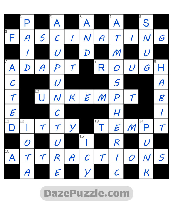 puzzle page crossword 27 november 2024 answer