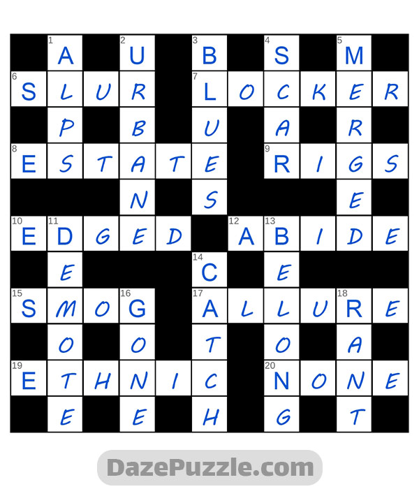 puzzle page crossword 8 november 2024 answer