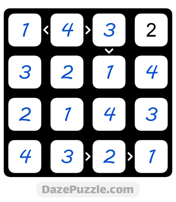 puzzle page futoshiki 19 november 2024 answer