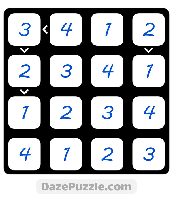puzzle page futoshiki 5 november 2024 answer