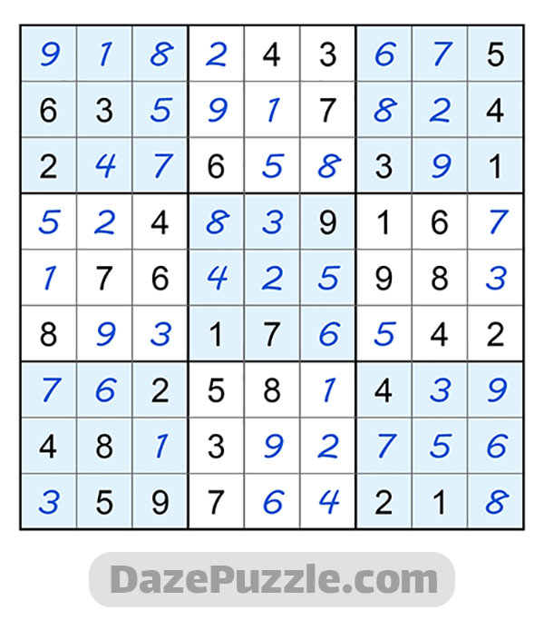 puzzle page sudoku 5 november 2024 answer