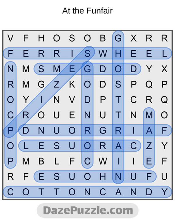 puzzle page word search 8 november 2024 answer