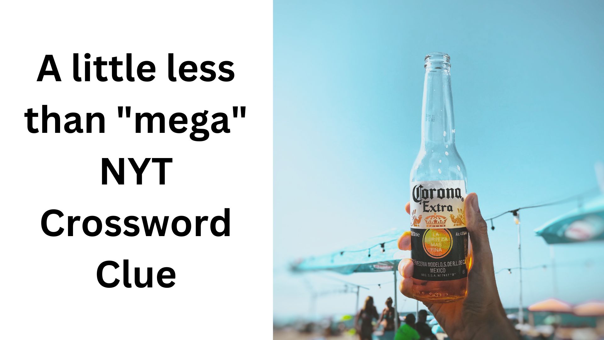 A little less than "mega" NYT Crossword Clue