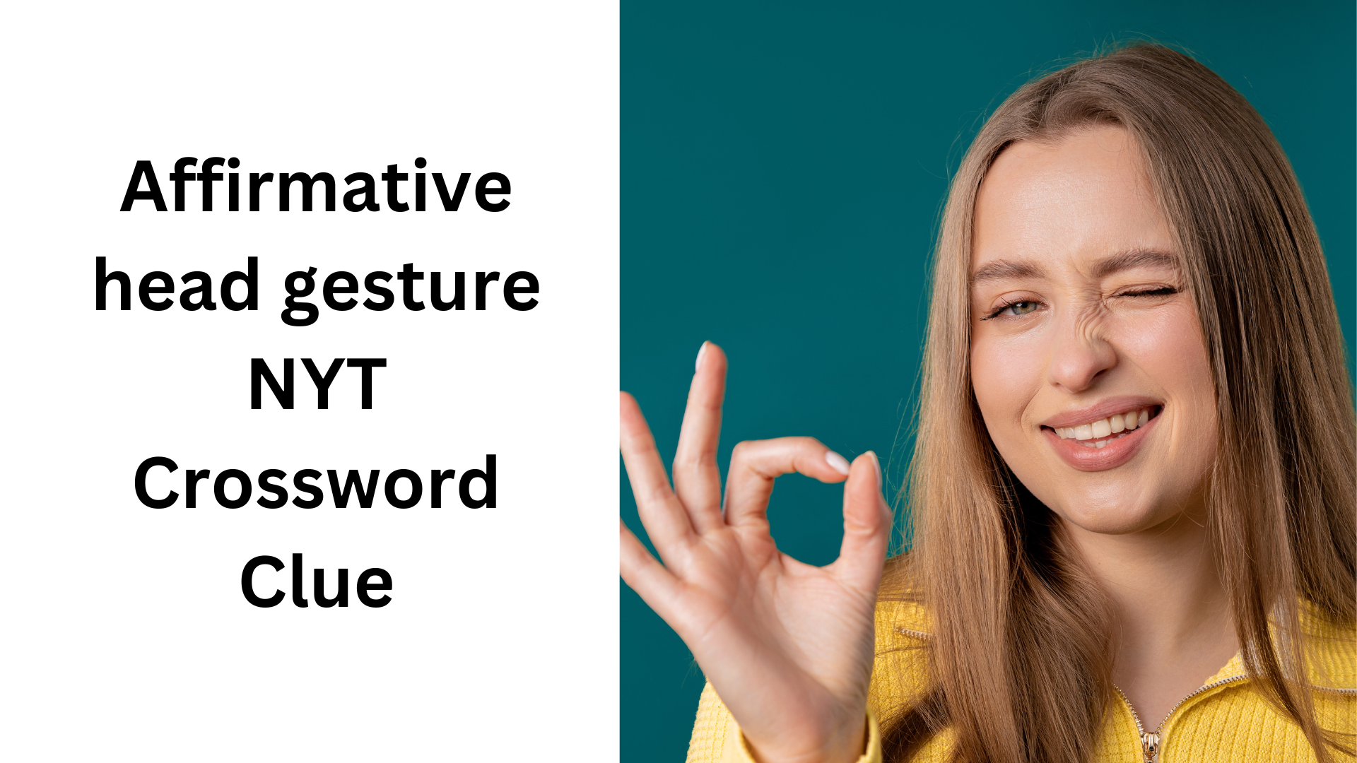 Affirmative head gesture NYT Crossword Clue
