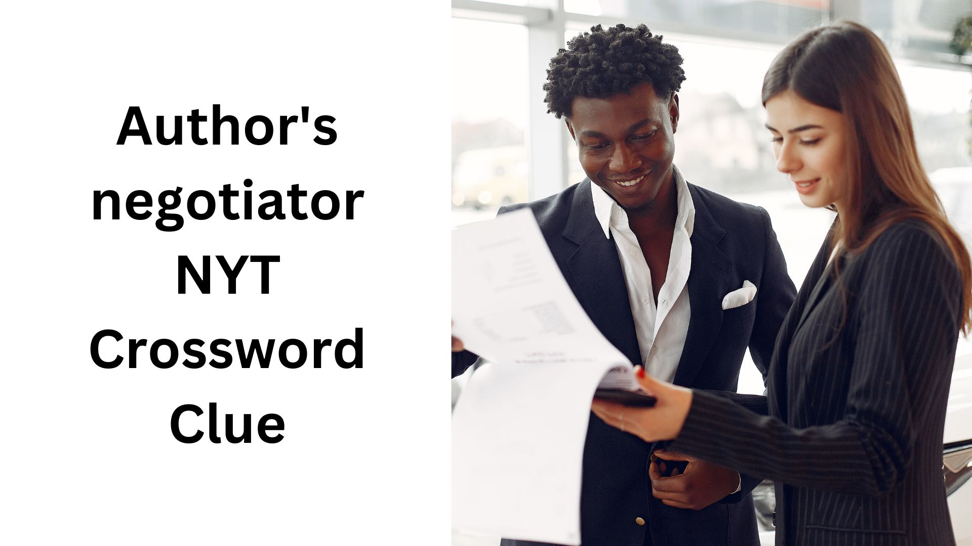 Author's negotiator NYT Crossword Clue
