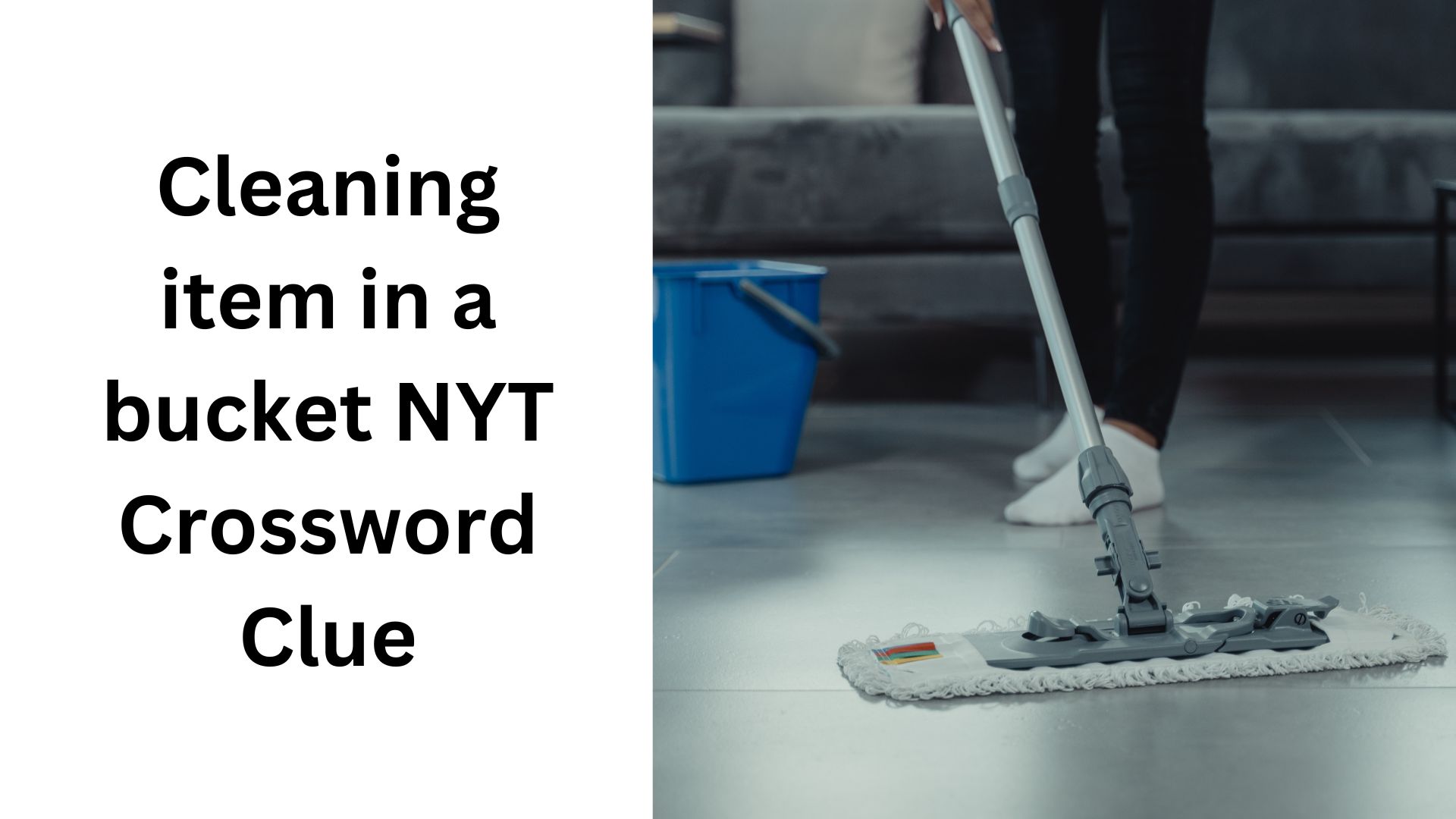 Cleaning item in a bucket NYT Crossword Clue