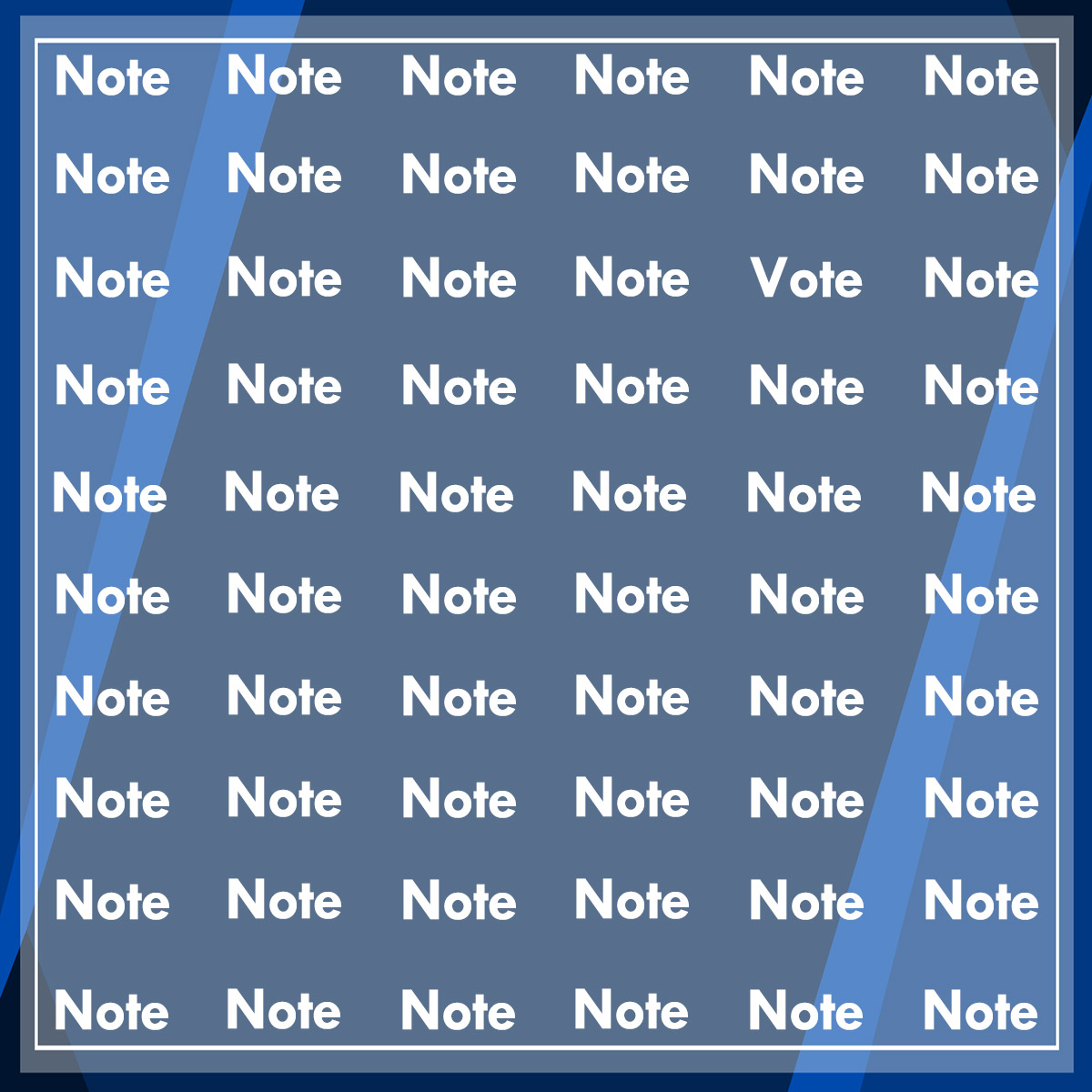 Find the word different among note